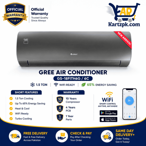 Gree 2 Ton Inverter AC 65% SAVING GS 24FITH6G/6C