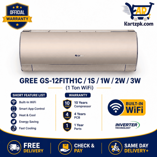 Gree 1 Ton Inverter AC Wifi GS 12FITH1C/1S/1W/2W/3W