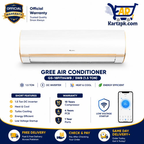 Gree 1.5 Ton Inverter AC GS 18FITH4WB/5WB