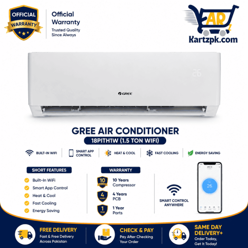 Gree 1.5 Ton Inverter AC Wifi 18PITH1W