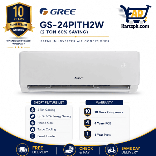 Gree 2 Ton Inverter AC 60% Saving GS 24PITH2W