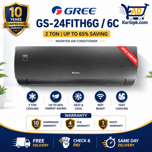 Gree 2 Ton Inverter AC 65% SAVING GS 24FITH6G/6C
