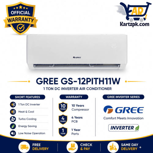 Gree 1 Ton Inverter AC Pular Series GS-12PITH11W