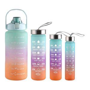 4 in 1 Bottle Set (300ml 800ml 1700ml 3300ml) Water Bottle