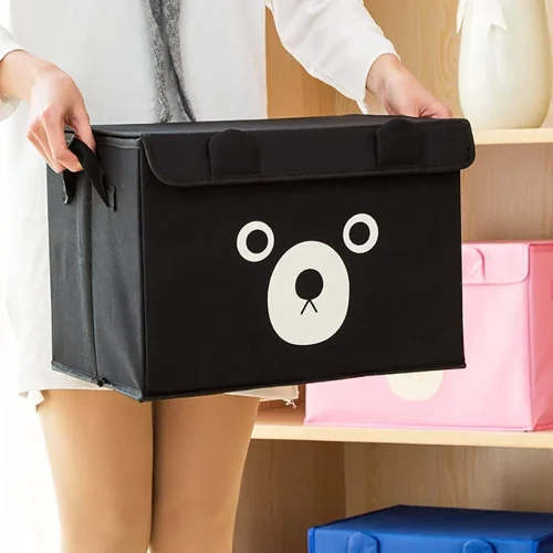Foldable Panda Storage Box, Cute Panda Cartoon Storage Box, Multifunctional Reusable Extra Large Oxford Cloth Storage Bag