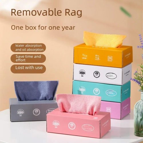 20 Pieces Reusable Microfiber Cleaning Cloths Box