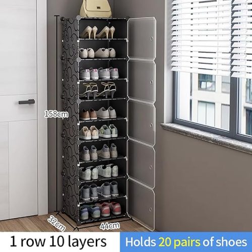 Detachable Cabinet Shoe Rack, Household Entrance Foyer Cabinet, Large Capacity Shoe Storage Cabinet