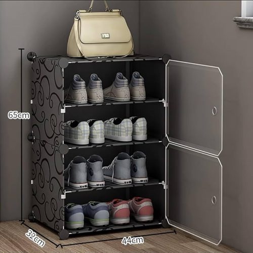 Attachable Cabinet Shoe Rack 4 Layer