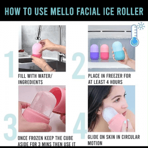 Ice Roller For Face and Neck | Acne Puffiness Relief Ice Roller with Stopper