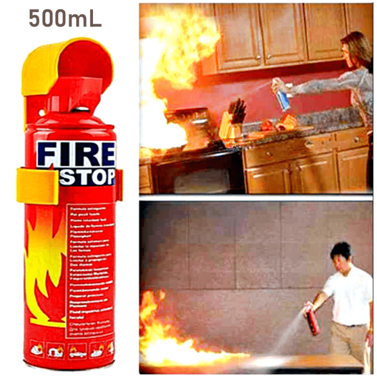 Fire Stop Spray Foam Fire Extinguisher 500ml