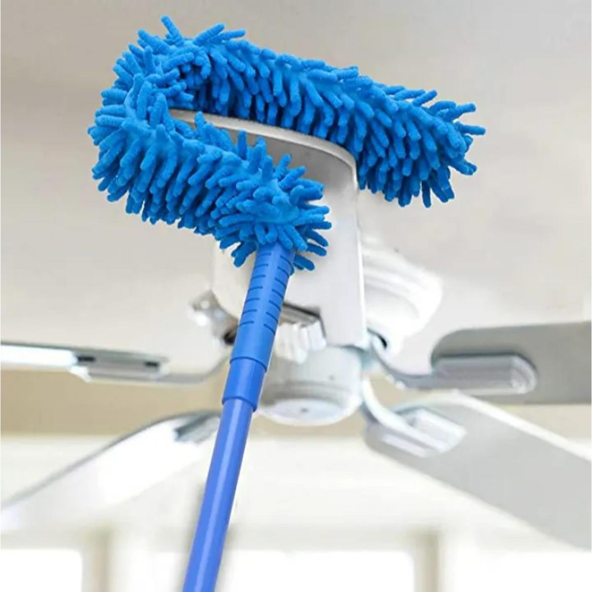 Multi-Functional Flexible Micro Fiber Duster With Telescopic Stainless Steel Handle