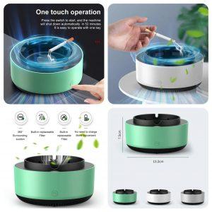 Smokeless Ashtray – 2 in 1 Air Purifier | Smoke Absorber Ashtray