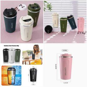 Stainless Steel Coffee Mug Smart LED Temperature Display (380ML/510ML)