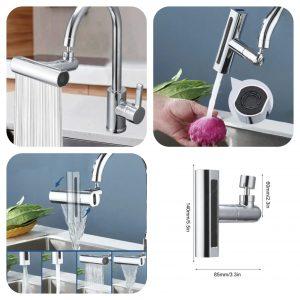 4 Modes Multifunction Universal Shower Facet 360° Rotation