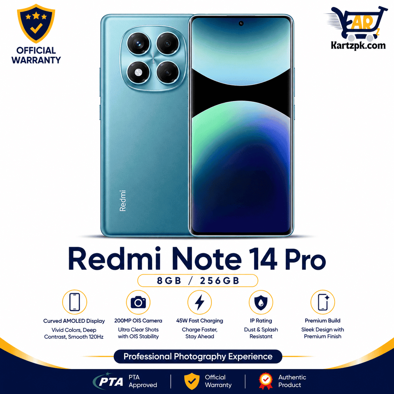 Xiaomi Redmi Note 14 Pro (8GB, 256GB)