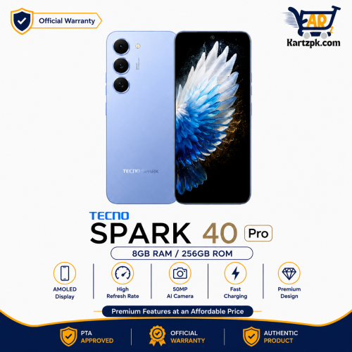 Tecno Spark 40 Pro (8GB, 256GB)