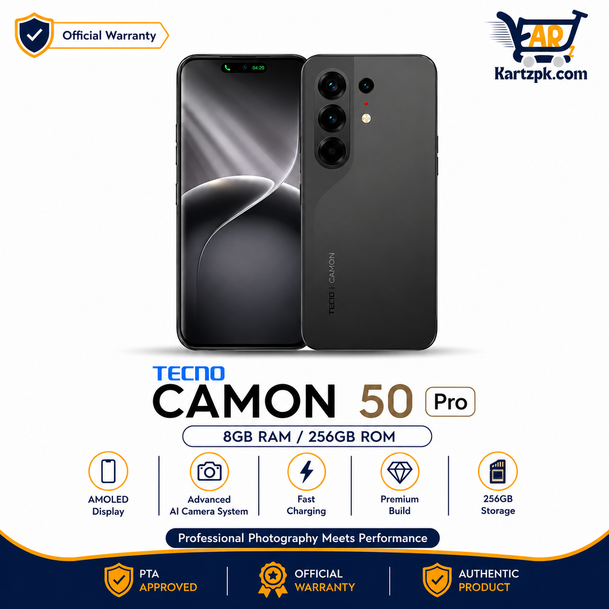 Tecno Camon 50 Pro (8GB, 256GB)