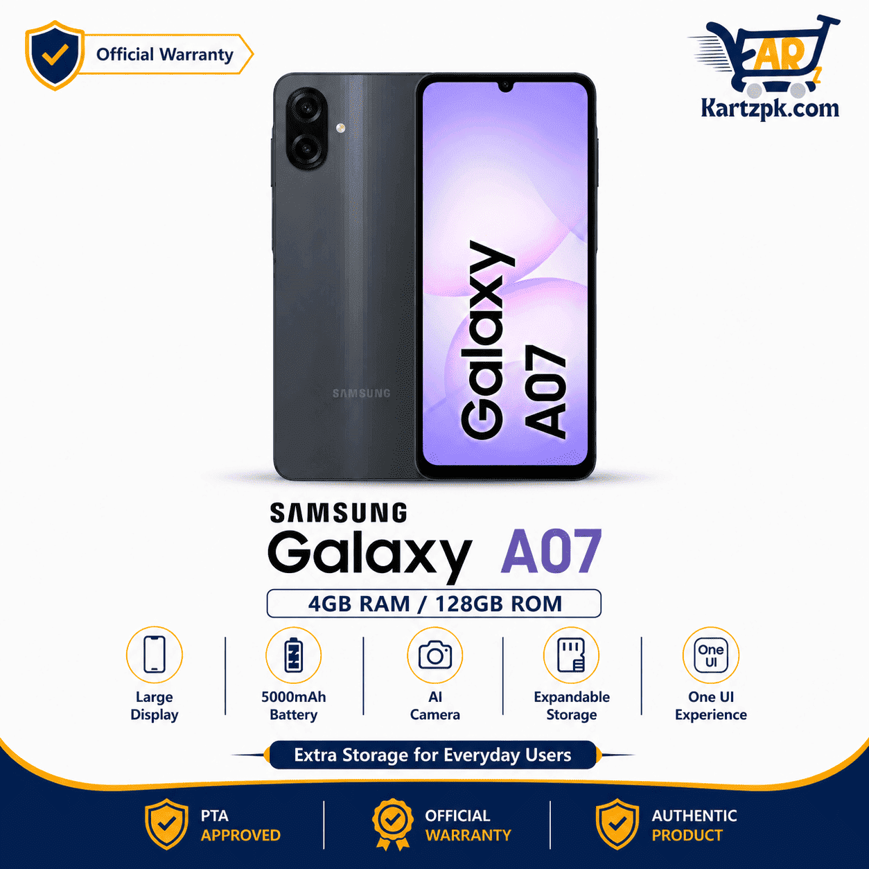 SAMSUNG A07 (4GB, 128GB)