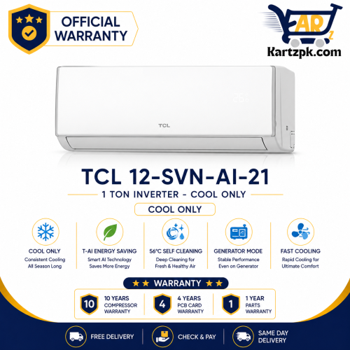 TCL 12-SVN-AI 1 Ton Inverter only cool Air Conditioner