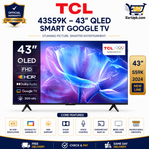 TCL 43S59k 43" Inches Qled TV