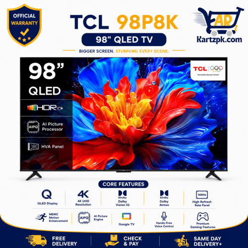 TCL 98P8K 98" Inches Qled TV