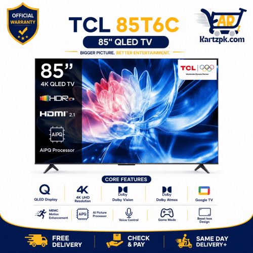 TCL 85T6C 85" Inches Qled TV