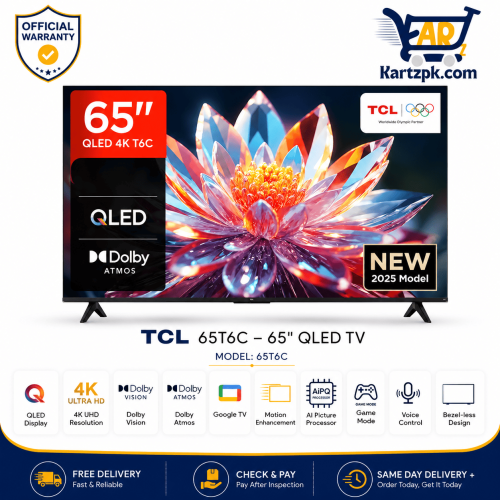TCL 65T6C 65" Inches Qled TV