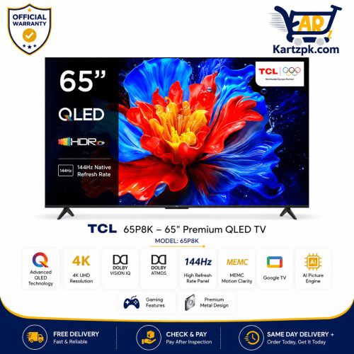 TCL 65P8K 65" Inches Qled TV