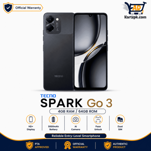 Tecno Spark Go 3 (4GB, 64GB)