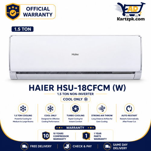 Haier 1.5 Ton Non Inverter HSU-18CFCM (W) AC