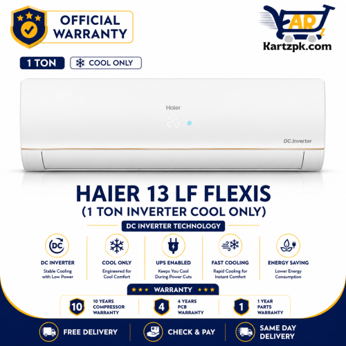 Haier 13 LF Flexis 1 Ton Inverter Cool Only Series AC