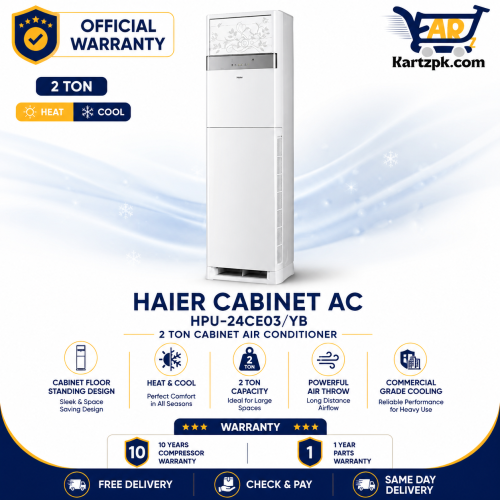 Haier 2 Ton Cabinet Heat & Cool AC (HPU-24CE03/YB)