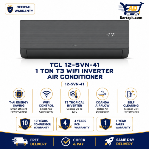 TCL 12-SVN-41 T3 WIFI 1 Ton Air Conditioner