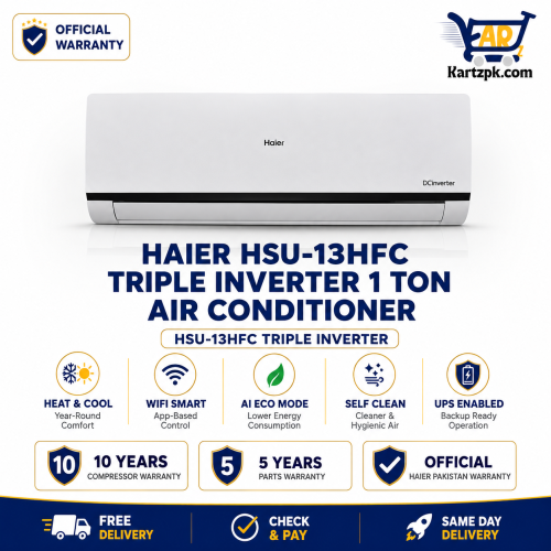 Haier HSU-13HFC Triple Inverter 1.0 Ton Air Conditioner