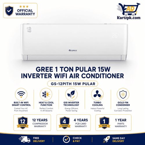Gree GS-12PITH15W Pular 1 Ton Inverter Wifi Air Conditioner