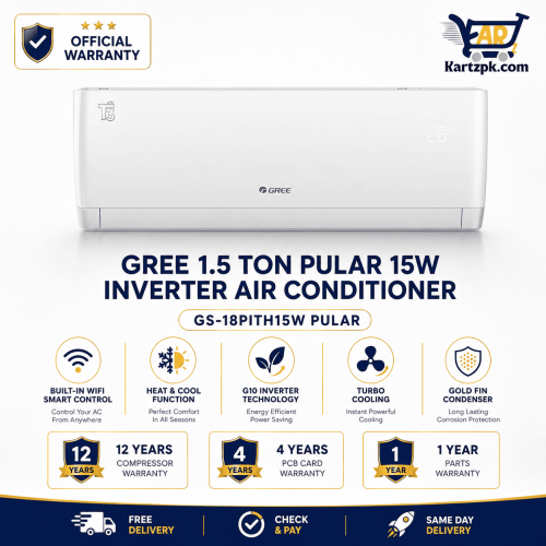 Gree GS-18PITH15W Pular 1.5 Ton Inverter Air Conditioner