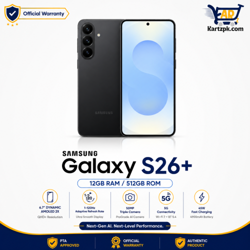 Samsung S26+ (12GB, 512GB)
