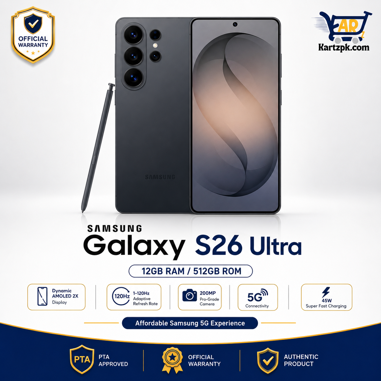 Samsung S26 Ultra (12GB, 512GB)