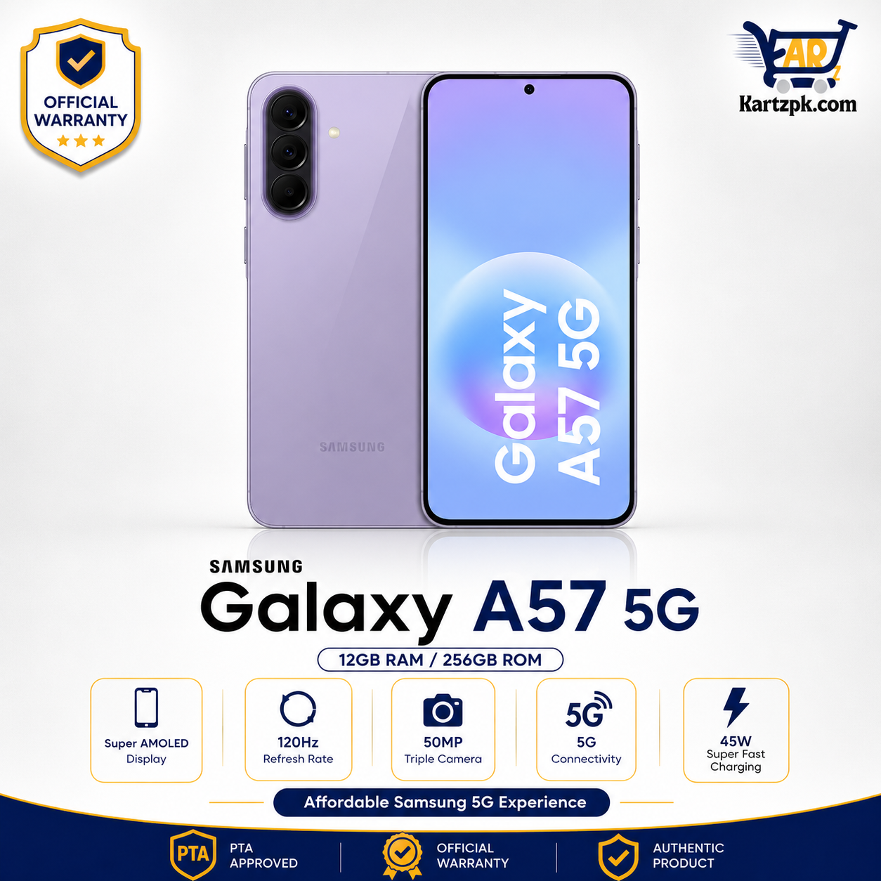 Samsung A57 5G (12GB, 256GB)