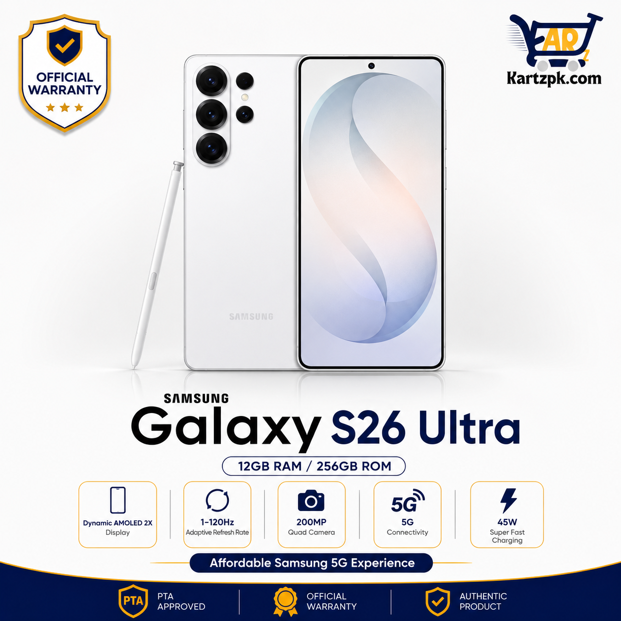 Samsung S26 Ultra (12GB, 256GB)