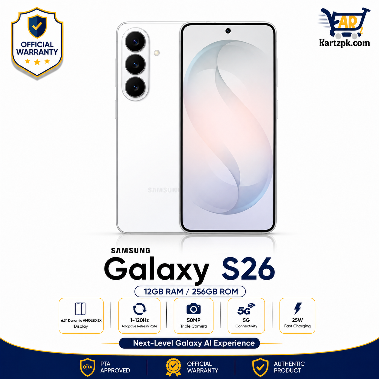 Samsung S26 (12GB, 256GB)