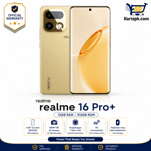 Realme 16 Pro+ (12GB, 512GB)