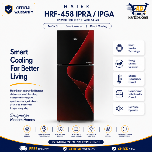 Haier HRF-458 IPRA/IPGA Inverter Refrigerator | 16 Cuft