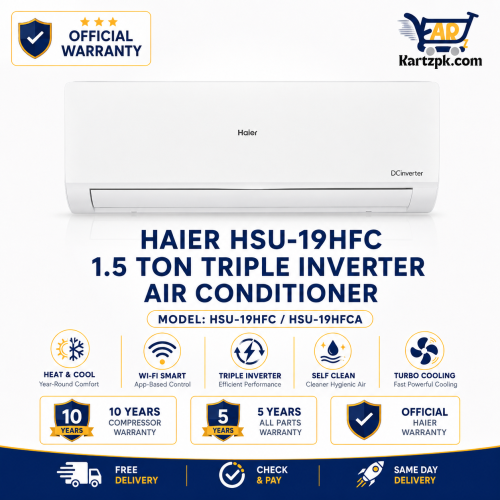 Haier HSU-19HFC 1.5 Ton Triple Inverter Air Conditioner