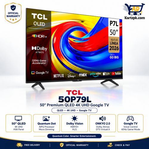 TCL 50P79L 50" Inches 4K UHD QLED TV